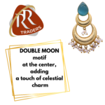 R.R. Traders monalisa stone  & Pearls Chandbalis Earrings - Image 2