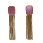Gold – Toned & pink classic Drop earrings as well Indian Bridal Pink Earrings Party Wear Long Matt Finish Earrings Dangler CZ Earrings Bridesmaid Wedding Gift