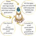 R.R. Traders monalisa stone  & Pearls Chandbalis Earrings - Image 5