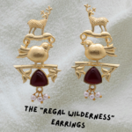 Parrot & Sparrow Design gold Plated Monalisa Stone Drop Earrings for women & girls - Image 2