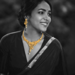 Women's Gold Plated Copper Brass Traditional Wear Necklace with earrings - Image 2