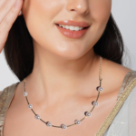Elegant Handcrafted Brass Alloy Sea Water Pearl Beaded Necklace with Matching Earrings for Women & Girls - Image 2