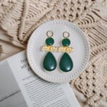 R.R. Traders Natural Monalisa Color Stone Gold Plated Pearl Earrings for women & girls - Image 6