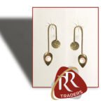 R. R. Traders Golden Pearls Leaf Design Drop Earrings for Women, Dangle Earrings with Pearls - Gold - Image 6