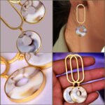 R.R. Traders Tranding Gold Plated Grey & white Color  CZ Stone Beautiful Earrings for women & Girls - Image 4