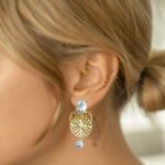 R.R. Traders Gold tonned With White pearl Embellished In Round  Shaped Drop Earring For Women'S &  girls - Image 5