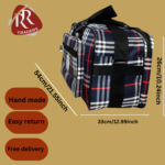 Handmade Thick Mat Sheet water resistant luggage travel bag, storage bag, duffle bag or clothes organizer bag.
