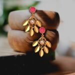 R.R. Traders Brass Drop Earrings - Image 2