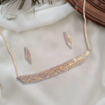 R.R. Traders Rose gold plated-studded jewellery set for women & girls - Image 2