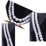 R.R. Traders Double Layer Round white Pearl Necklace for womens & girls - Image 2