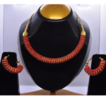 R.R. Traders Red Hasli Necklace set For Womens - Image 5