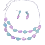 R.R. Traders AD diamond Necklace Jewellery Set with Earrings for Women and Girls Suits Best Party, Wedding and Occasional Wear - Image 3