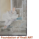 R.R. Traders Hand Made  rough texture, 440 gsm water color framed painting of ‘MASTI’ [ an old man passing time]  (24 inch x 18 inch) - Image 4