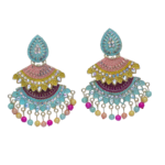 R.R. Traders Multicolor drop earrings-Indian earrings,ethic jewellery/Drop dranglers for women & girls