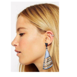 R.R. Traders Trendy silver tonned contemporary ear cuff ,dangle Earring  for Girls & Women - Image 2