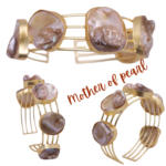 R.R. Traders Mother of pearl brass bangle, free size for women & girls - Image 2